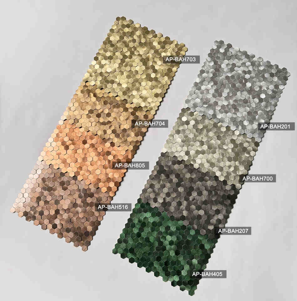 Split Level Modern Aluminium Plastic Parquet Mosaic for Interior Wall Hotel & Villa Apartment