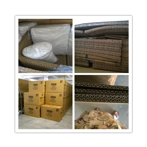 Sedia <span class=keywords><strong>a</strong></span> dondolo <span class=keywords><strong>a</strong></span> uovo doppia con supporto in acciaio, set amaca in vimini e rattan per esterni, mobili in metallo - Product Image 4