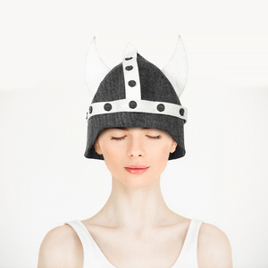 Chapeau de sauna en feutre de laine naturelle respectueux de l'environnement de haute qualité couverture de hammam isolée confortable respirant doux un - Product Image 1