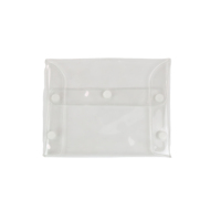 Pochette en PVC transparente de haute qualité, personnalisable, étanche, pour cosmétiques, cadeaux, avec bouton-pression
