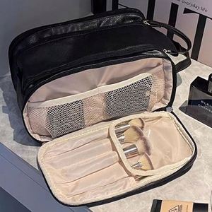 Nouvelle conception de sac de rangement pour cosmétiques de voyage, sac de toilette pratique pour le voyage, sac de rangement pour pinceaux de maquillage et articles de toilette - Product Image 2