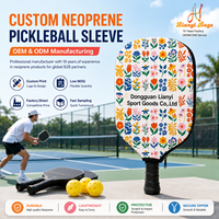 Ensemble d'accessoires personnalisés pour pickleball : Housse de raquette, pochette à balles, bandeau avec logo pour articles promotionnels de club, pour commandes personnalisées, fabricant