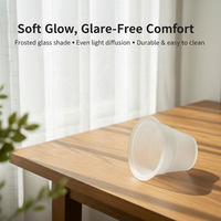 Abat-jour en verre soufflé à la main, style industriel minimaliste traditionnel, écologique, pour la maison et l'hôtel