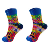 Chaussettes graphiques en coton à la mode imprimées en 3D personnalisées OEM pour femmes vente en gros chaussettes imprimées en 3D pour femmes chaussettes à sublimation graphique