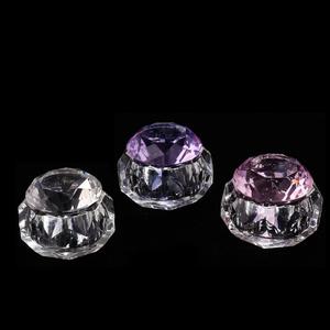 Qianya 2025 Nieuwe Aankomst Monomeer Vierkante Kristallen Nagel Dappen Schotel Roze Vloeibare Cup Nagels Glas Dappen Schaal Met Deksel - Product Image 2