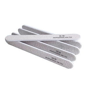 Manicure Pedicure Art Tools Custom Logo Double-Sided Emery Board Nail File 80 100 Grit