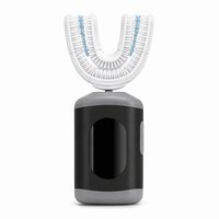Cepillo de Dientes Eléctrico Automático en Forma de U Carepik, Ultrasónico, con Cerdas Suaves, Resistente al Agua IPX7, Carga Inductiva, para Adultos