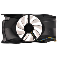 Ventilateur de refroidissement de carte graphique T129215DU (AF786dR) à roulement fluide 4 broches DC12V 0.50A pour boîtier d'ordinateur compatible GTS450/GTS450SE/D5