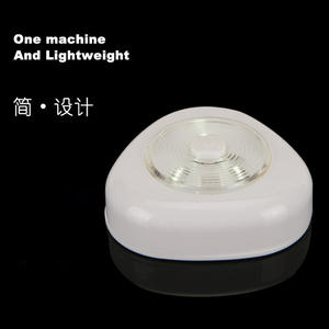 Push Button <b>LED</b> Night <b>Light</b>-<b>Battery</b> <b>Operated</b> Warm White Round Design - Product Image 3