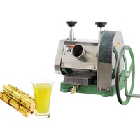 Presse à jus de canne à sucre automatique commerciale en acier inoxydable avec séparateur de pulpe, pour l'industrie alimentaire