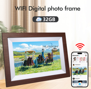 Phổ biến nhất 1080P Màn hình cảm ứng Wifi Khung ảnh kỹ thuật số gỗ rắn video phát lại đồng hồ MP3/AVI định dạng âm thanh cho sử dụng trong nhà - Product Image 3