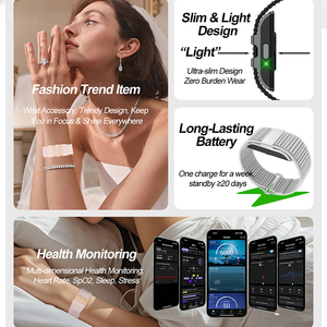 2026 New S01 Screenless <b>Smart</b> <b>Bracelets</b> IP68 Waterproof Heart Rate Health Monitor Smartwatch No Display <b>Bracelet</b> Watch for Women - Product Image 2