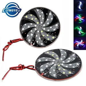 Auto 40LED Round decorate light waterproof Lightbar Road Safety Beacon Light Car stying lightStrobe Flashing Warning turn Lights