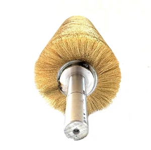 Customized Industrial Steel Plate Processing Brass <strong>Wire</strong> <strong>Rotary</strong> <strong>Brush</strong> - Product Image 1