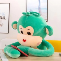 Jouets en peluche mignons unisexes Lion et Singe à longues pattes, oreillers en tissu peluche, techniques de lavage, vente en gros, fabricant de cadeaux