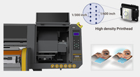 Imprimante numérique UV DTF automatique HJD nouvelle génération 220V multicolore avec garantie d'un an, permettant la création d'étiquettes en relief tridimensionnelles et cristallines