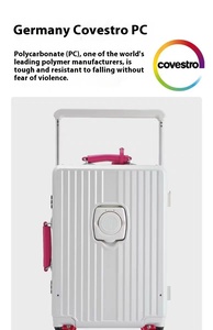 Thân cây phong cách nhôm Vali đặt hành lý không thấm nước rộng xe đẩy mang theo trên túi multifonction có thể tháo rời bánh xe Spinner nước ngoài - Product Image 5