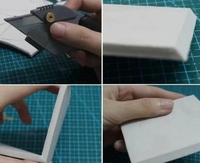 Couteau utilitaire en céramique de sécurité, outils d'artisanat, fournitures scolaires, coupe-mousse EVA, coupe-plaque de mousse à angle de 45 degrés, personnalisable OEM