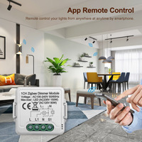 Actuador inalámbrico Alexa Alice DIY Wifi domótica AC luz interruptor inteligente Tuya atenuador de pared