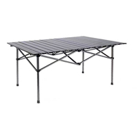 Vente directe d'usine de table pliante de camping de nouvelle conception, table de pique-nique portable durable, personnalisable et réglable