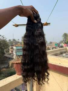 Extensiones de Cabello Humano Virgen de Donante Único del Sur de la India, Textura Ondulada Natural, Paquete de Cabello Virgen Premium para Extensiones, Pelucas y Peinados de Salón - Product Image 2