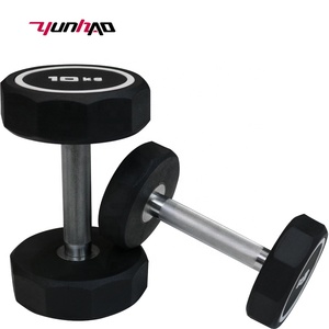 Fabricant d'haltères de fitness, <span class=keywords><strong>logo</strong></span> personnalisé, <span class=keywords><strong>poids</strong></span> 2,5-50 kg, haltères PEV, haltères fixes décagonales - Product Image 3