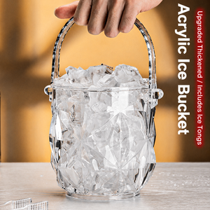 Seau à glace <span class=keywords><strong>en</strong></span> plastique transparent réutilisable, bac à boissons <span class=keywords><strong>en</strong></span> acrylique pour <span class=keywords><strong>champagne</strong></span>, bière, vin, sans BPA, pour hôtel, bar, buffet, fête - Product Image 1