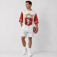 Robe T-shirt en jersey à paillettes pour le jour du match de football des San Francisco 49ers pour SF