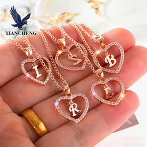 फैशन गहने हार-हार पत्र हार दोस्ती स्नातक महिलाओं के लिए हाइपोएलर्जेनिक गहने - Product Image 1