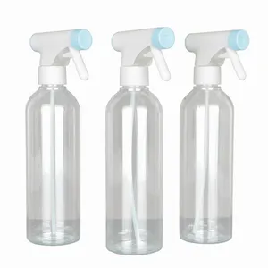透明プラスチック製ウォーターボトルトリガーミストスプレーボトル500mlクリーニング芳香剤ルームスプレーボトル