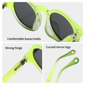 New Arrival <span class=keywords><strong>2025</strong></span> đầy màu sắc và thân thiện với môi Quà Tặng ánh sáng linh hoạt TR90 Vòng phân cực có thể gập lại Kids Sunglasses - Product Image 3