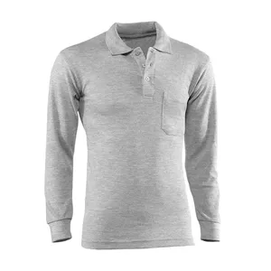 Polo - 613 XS Industrial - Colore: Grigio - Tasca sul petto. Doppia piega. Poliester / Cotone 180 g/m². - Product Image 1