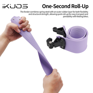 IKUOS Katlanır Bisiklet Çamurluğu Dahon K-F Modifiye Bisiklet Parçaları için Rulo Haline Getirilebilir Teleskopik Çamurluk - Product Image 6