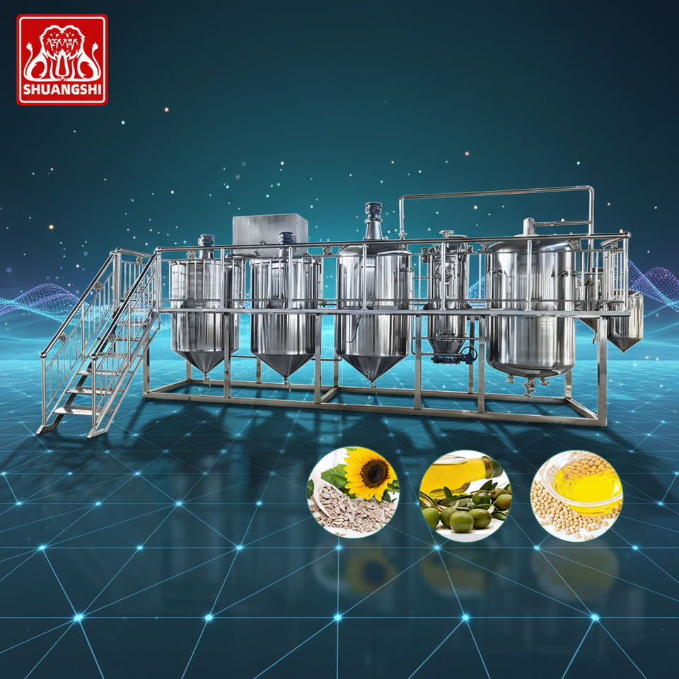 Cooking Oil Producing Machine Industrial Oil Refining System for Optimal Purity and Yield Edible ...