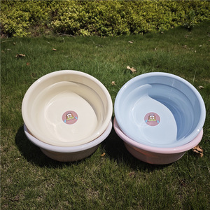 Lavabo de plástico redondo de color sólido, tamaño grande, para uso doméstico, en la cocina o para estudiantes. - Product Image 3