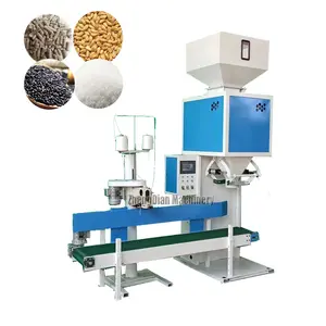 Flour Bagging Feed Wood Pellet Packing Machine/Compound Compost Fertilizer Pellets Bag Filling Bagging Machine 50 Kg 25kg