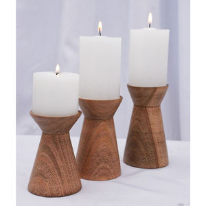 Bougeoir décoratif en bois de manguier le plus vendu - Product Image 1