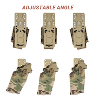Adaptateur de holster en aluminium SABADO, plaque de montage sur ceinture compatible QLS, angle réglable pour la chasse et l'entraînement