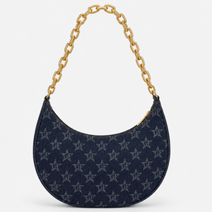 Women Crescent Crossbody Bag PU Leather Shoulder <b>Handbag</b> Chain Strap Half Moon Purse with Small Pouch Casual Daily Fashion Bag - Product Image 3