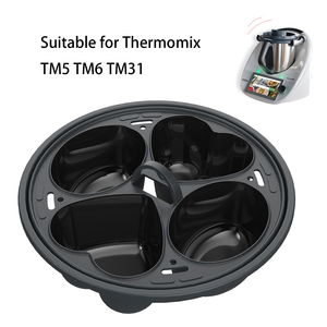 Forme de coeur antiadhésif oeuf Pot four à micro-ondes oeuf vapeur cuisine oeuf soupe moule pour mélangeur Thermo TM6 <span class=keywords><strong>TM5</strong></span> TM31 - Product Image 4