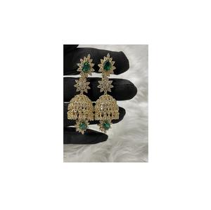 ต่างหูเพชรธรรมชาติแฟชั่นใหม่ใน6CT เพชรทำจากทองคำ14 KT สีเหลืองสำหรับเป็นของขวัญสำหรับคุณแม่เครื่องประดับแฟชั่นผู้ส่งออกอินเดีย - Product Image 1