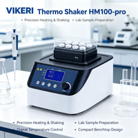 Agitador Térmico de Laboratorio Inteligente HM100-Pro, Incubadora de Agitación a Temperatura Constante Totalmente Programable con Interfaz LCD