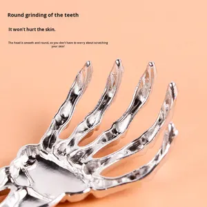 Atacado Telescópico Aço Inoxidável <span class=keywords><strong>Back</strong></span> <span class=keywords><strong>Scratcher</strong></span> Ghost Hand Design Anti Itch Ferramenta para Idosos Circulação Sanguínea Relaxar a Saúde - Product Image 3