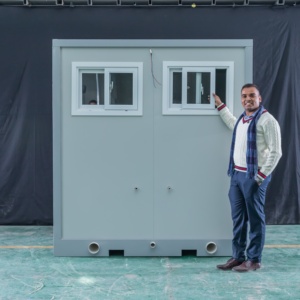 Casa Contenedor Prefabricada Moderna con Paneles Sándwich, Baño Público Móvil Ecológico para Puntos de Descanso y Estaciones de Carretera - Product Image 5