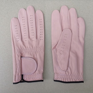 Personnalisé Nouveau Rose, <span class=keywords><strong>Bleu</strong></span> Foncé Doux Indonésie Cabretta <span class=keywords><strong>Cuir</strong></span> <span class=keywords><strong>Gant</strong></span> De Golf avec Votre Propre Logo - Product Image 1