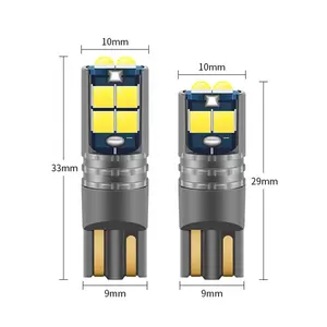 5w canbus רכב t10 led canbus 30smd 921 194 המכונית הוביל נורות w5w צבע אדום לבן ענבר t10 סגרו מכונית