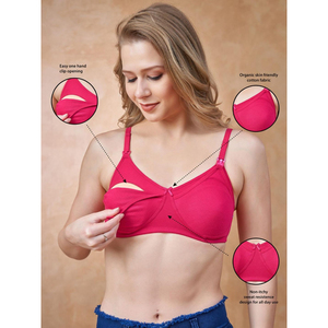 Sujetador de maternidad sin costuras, sujetador de poliéster y algodón para madres, sujetador de lactancia sin costuras, sujetador cómodo para mujer, uso diario suave - Product Image 5