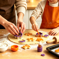 Lot de 10 emporte-pièces en acier inoxydable pour légumes et fruits, mini-formes d'Halloween, pour biscuits et gâteaux, avec poignée confortable