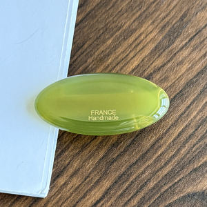 लड़कियों के लिए कोरियन फैशन सरल प्यारा अंडाकार मोटी एसीटेट डक्कबिल बाल क्लिप - Product Image 6