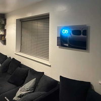 Vendita calda nuovo Design su misura segni Led 40x60cm decorazioni per la casa in acrilico stampa Poster al Neon per auto illuminano arte della parete
